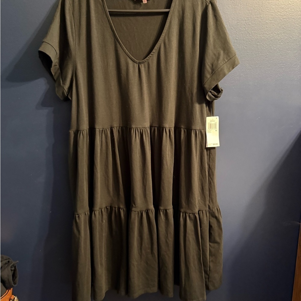 Willow Drive Black Tiered V Neck Women’s Dress NWT XL - Picture 2 of 5